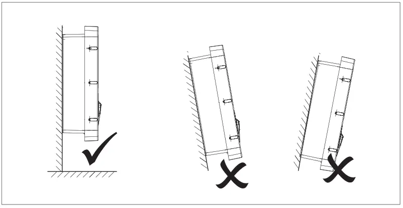 GEWISS GWJ3012R Joinon Range Electric Vehicle Charging Wallbox - SUPPORT AND FASTENING SURFACE