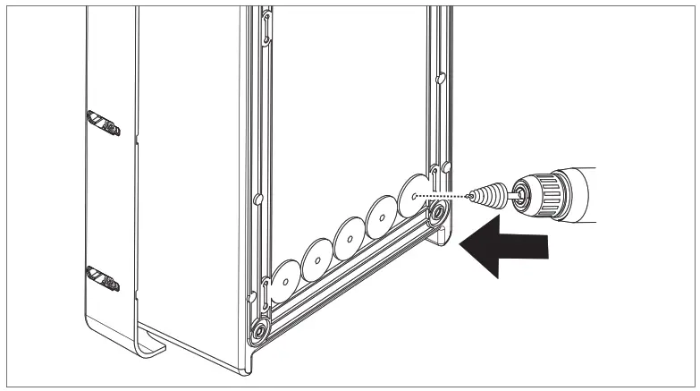 GEWISS GWJ3012R Joinon Range Electric Vehicle Charging Wallbox - cable inlet