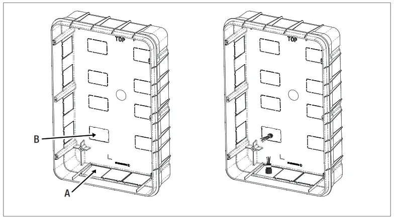 GEWISS GWJ3012R Joinon Range Electric Vehicle Charging Wallbox - knockouts