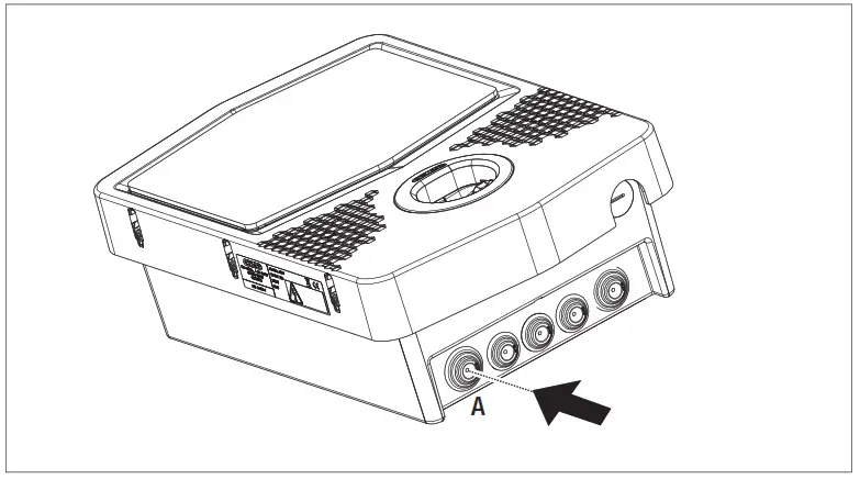 GEWISS GWJ3012R Joinon Range Electric Vehicle Charging Wallbox - the bottom