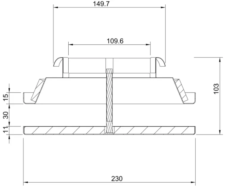 systemair TFF 200 Air Valves - Dimensions