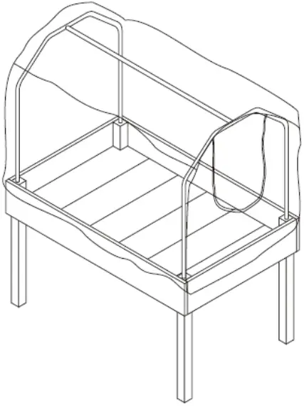 GAINSBOROUGH K166 Raised Potager with Cover 01