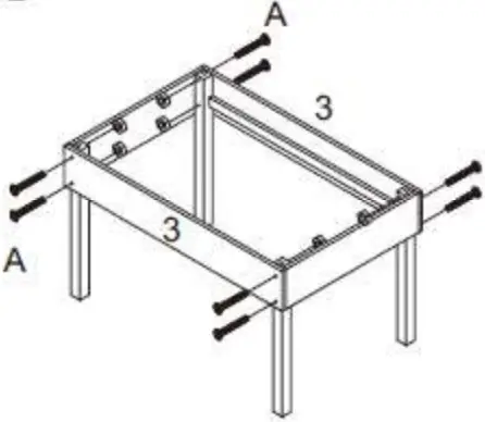 GAINSBOROUGH K166 Raised Potager with Cover B 02