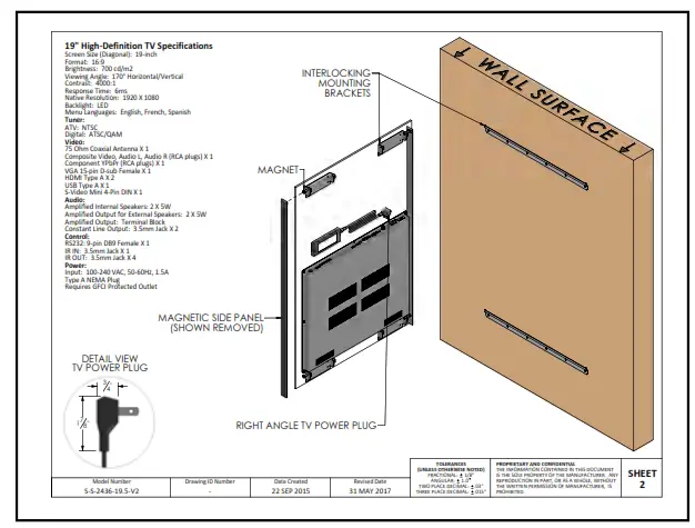 SEURA 10 5 10 Inch Vanity TV Mirror - Figure 26
