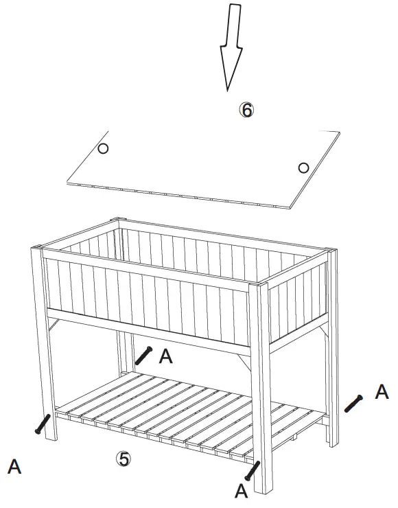 Alpulon ZY1C0216 Wood Elevated Garden Bed - Fig 4