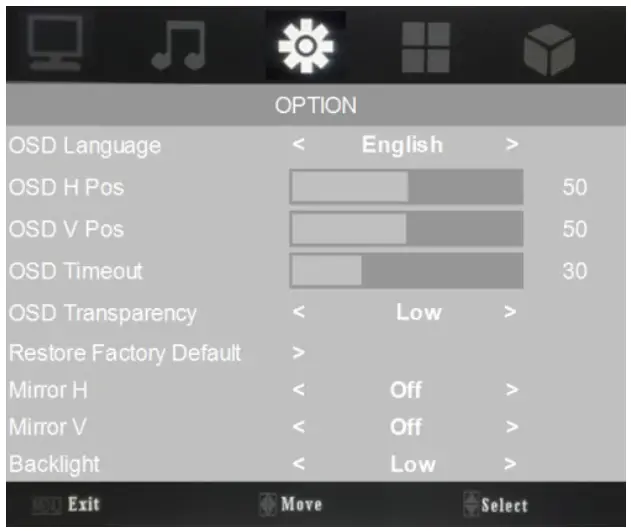 GVISION PVM10ZJ-OC4-4 IP Public View Monitor - OSD Setup3