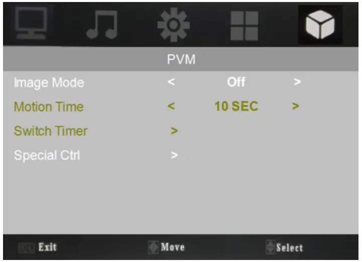 GVISION PVM10ZJ-OC4-4 IP Public View Monitor - OSD Setup5