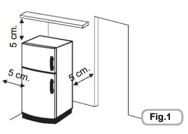 Refrigerators MINIBAR ONE DOOR User Manual - Figure 1
