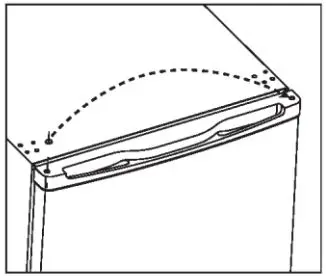 Refrigerators MINIBAR ONE DOOR User Manual - Move the core cover from left side to right side