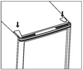 Refrigerators MINIBAR ONE DOOR User Manual - Put the hinge cover and the screw cover back