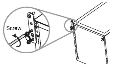 Refrigerators MINIBAR ONE DOOR User Manual - Refit the bracket fitting the bottom hinge pin