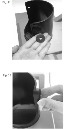 FIG 14 INSTALLING CHUTE DEFLECTOR