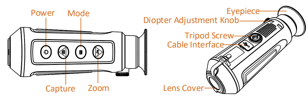 HIKMICRO HM TS01 Handheld Thermal Monocular Camera - Appearance