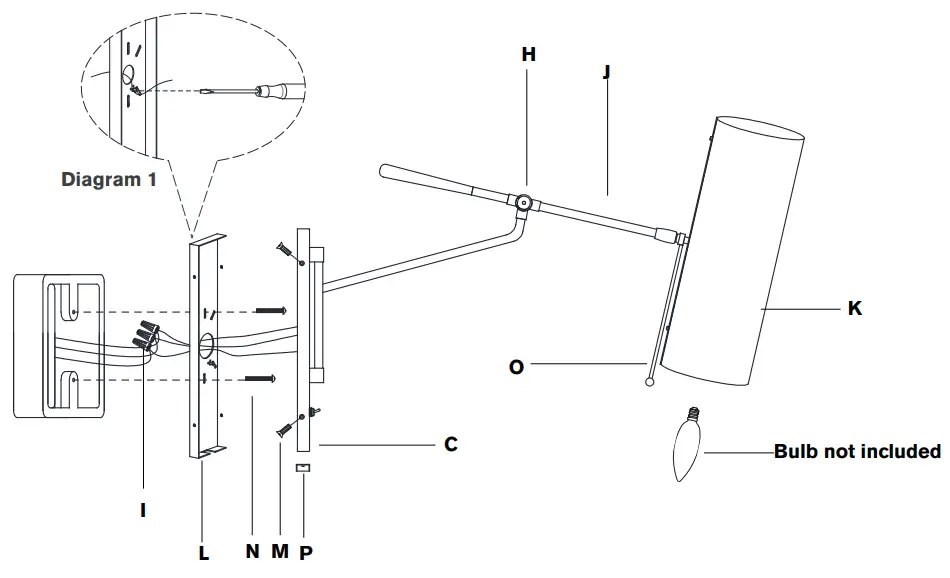VISUAL COMFORT ARN 2002 Frankfort Articulating Wall Light-fig1