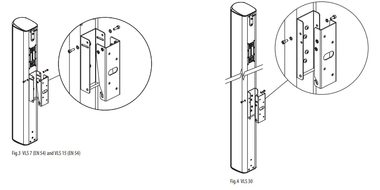 TANNOY VLS Series Passive Column Array Loudspeakers - Wall Bracket