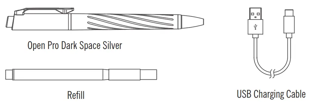 OLIGHT O Pen Pro Dark Space Silver - fig