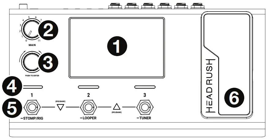 HEADRUSH MX5 Ultra Portable Amp Modeling Guitar Effect Processor - Features