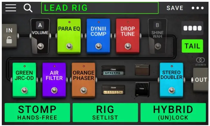 HEADRUSH MX5 Ultra Portable Amp Modeling Guitar Effect Processor - Footswitch Modes 1