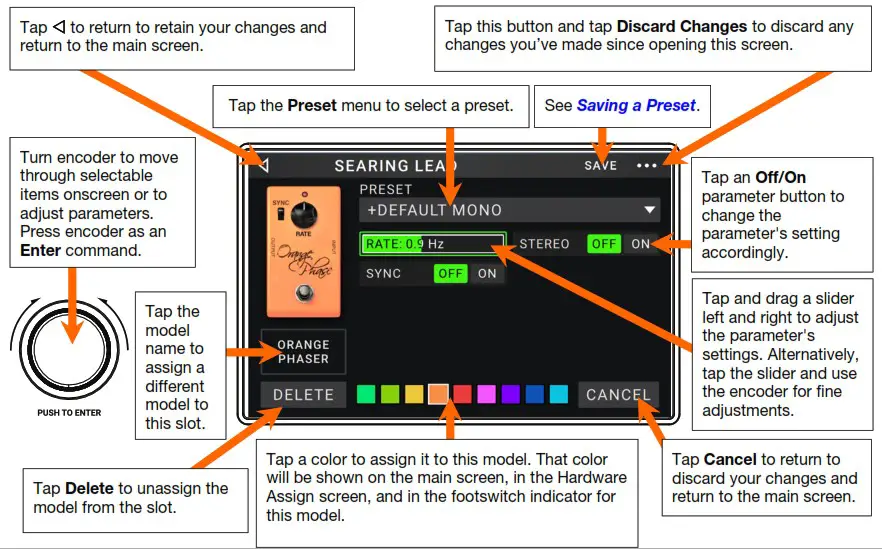 HEADRUSH MX5 Ultra Portable Amp Modeling Guitar Effect Processor - Footswitch Modes 9