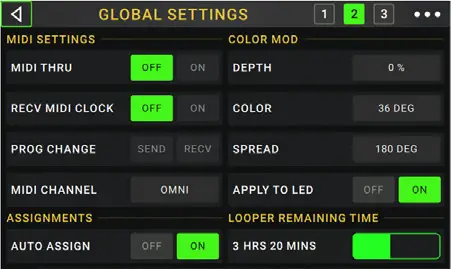 HEADRUSH MX5 Ultra Portable Amp Modeling Guitar Effect Processor - Hardware Assign 17