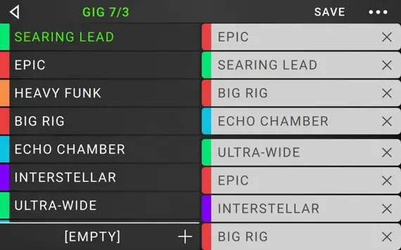 HEADRUSH MX5 Ultra Portable Amp Modeling Guitar Effect Processor - Hardware Assign 8
