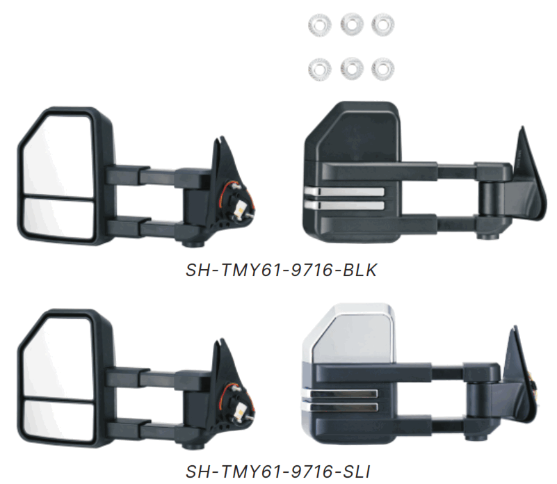 SAN HIMA SH TMY61 9716 SLI Towing Mirrors - fig