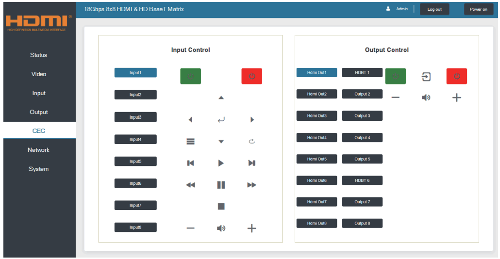 ALFATRON ALF-MUH88E 18 Gbps 8x8 HDBaseT - CEC Page
