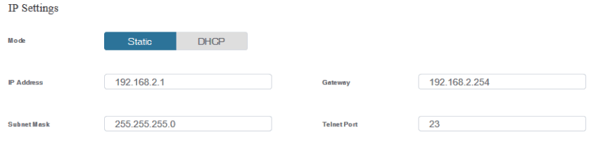 ALFATRON ALF-MUH88E 18 Gbps 8x8 HDBaseT - Network Setting