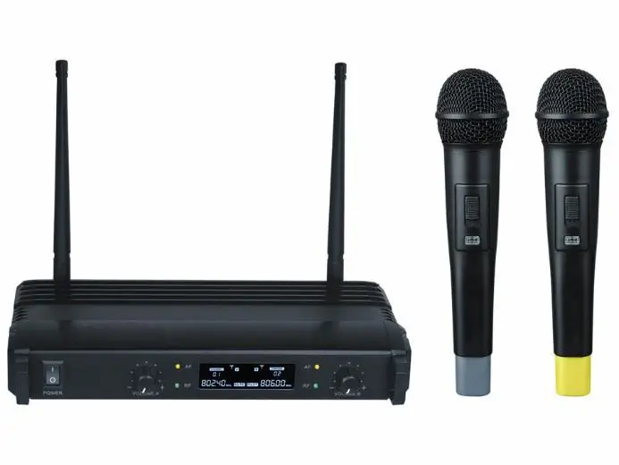 HQ POWER MICW81 Dual-Channel Wireless Microphone System