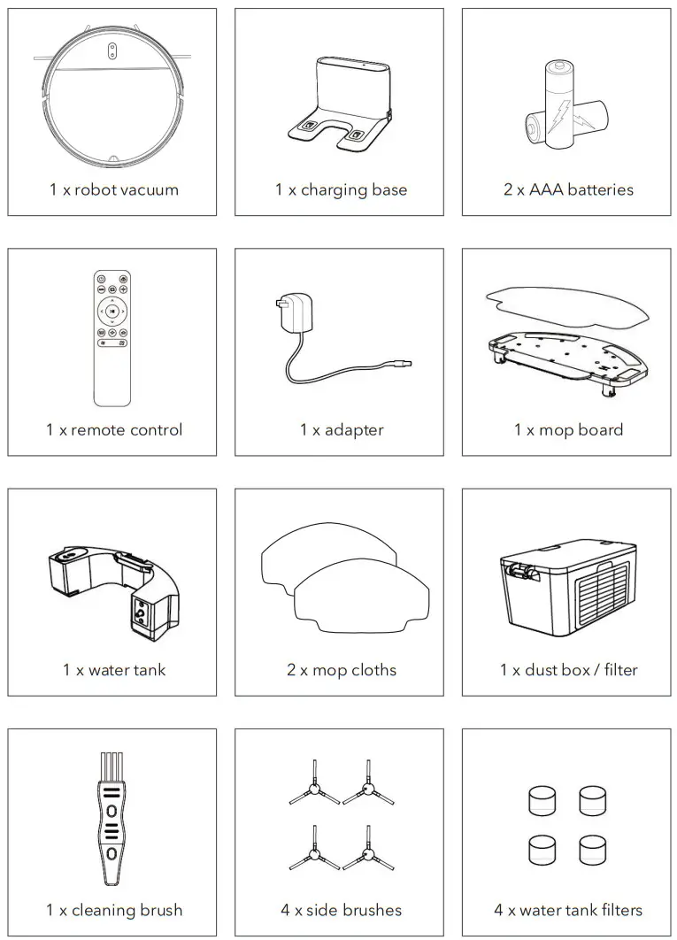 DARTWOOD Smart Robot Vacuum Cleaner and Mop - Figure 1