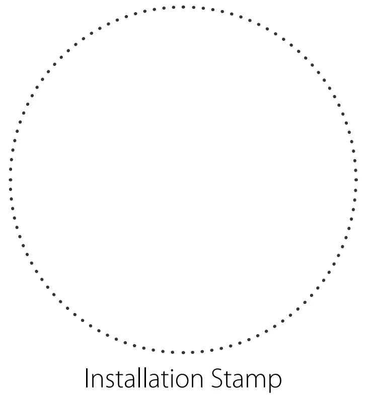 Installation Stamp