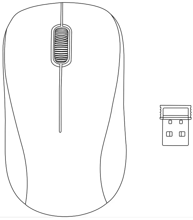 hama 00182621 MW-300 Optical Wireless 3-Button - 3-Button Mouse