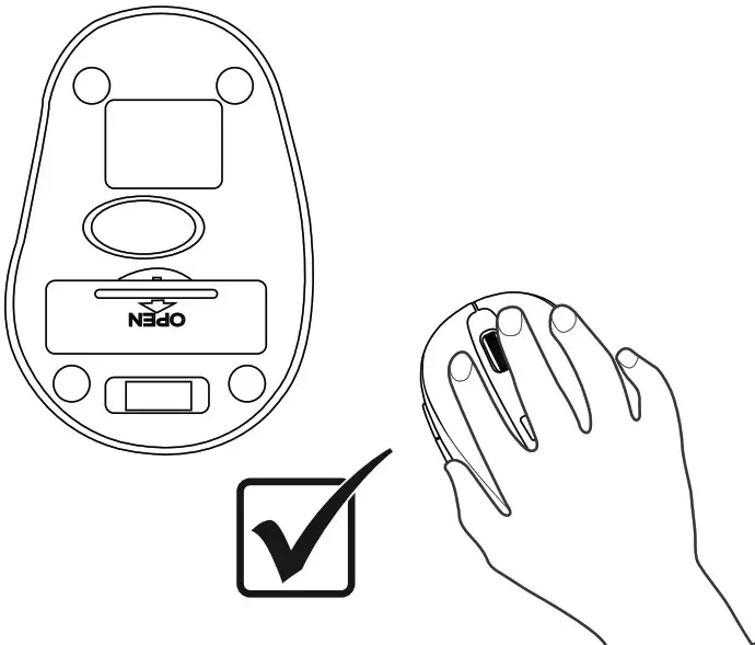 hama 00182621 MW-300 Optical Wireless 3-Button - Open
