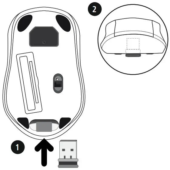 hama 00182621 MW-300 Optical Wireless 3-Button - Travel