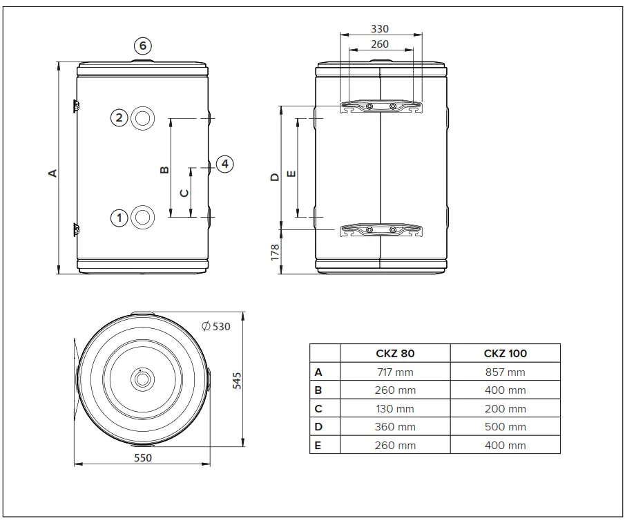 ARISTON CKZ 80 H Buffer Tank - fig 1