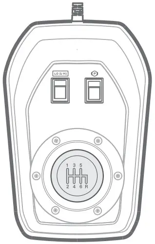 PXN V9 Gaming Steering Wheel - lower gear
