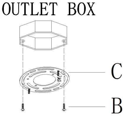 ZEVNI A04434 Davet 2 Inch Wide Black LED Mini Pendant - mounting