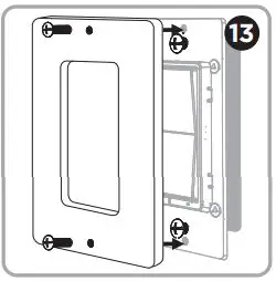 Ultra Pro ZW3010 In-Wall Smart Dimmer User Manual - Mount the wall plate