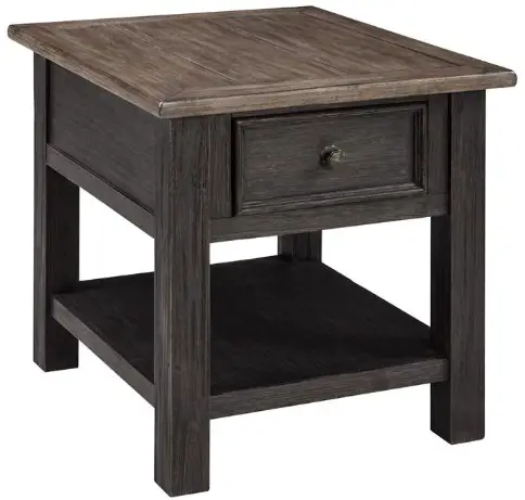 T736-3 Furniture Tyler Creek Rectangular End Table
