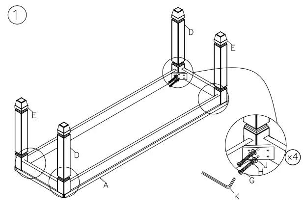 ASHLEY D736-00 Tyler Creek Upholstered Bench - 2