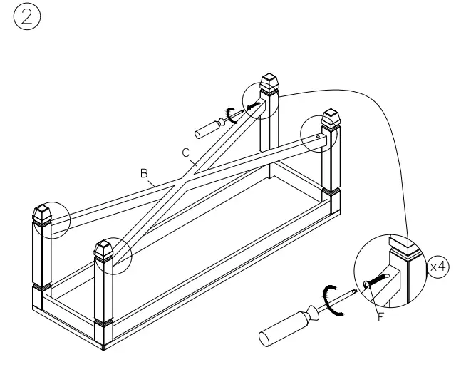 ASHLEY D736-00 Tyler Creek Upholstered Bench - 3