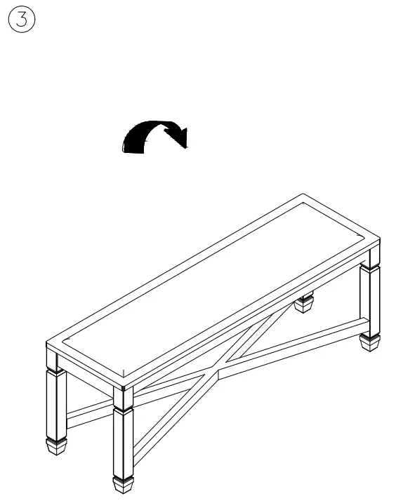 ASHLEY D736-00 Tyler Creek Upholstered Bench - 4