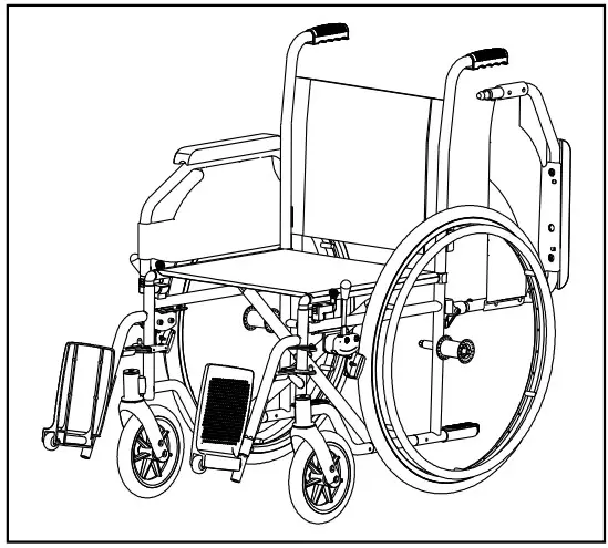 VERMEIREN 708D Steel Wheelchair - Figure 12