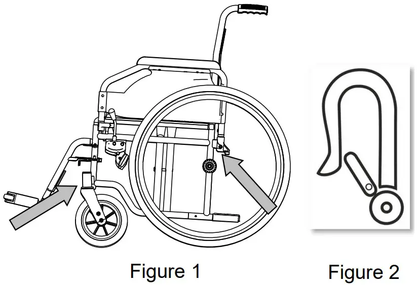 VERMEIREN 708D Steel Wheelchair - Figure 2