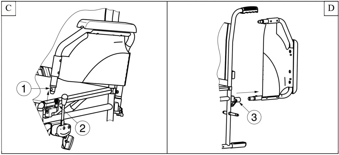 VERMEIREN 708D Steel Wheelchair - Figure 9