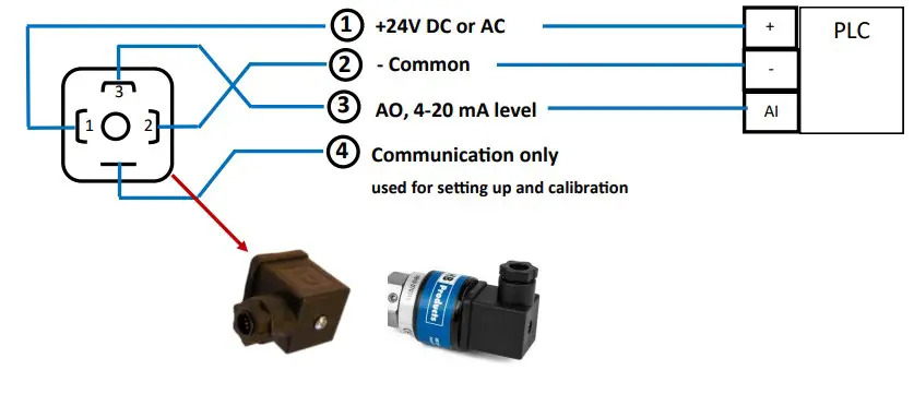 Connection diagram for simple sensor