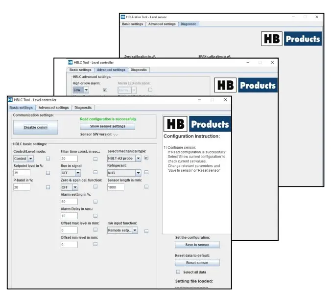 Setting up the sensor