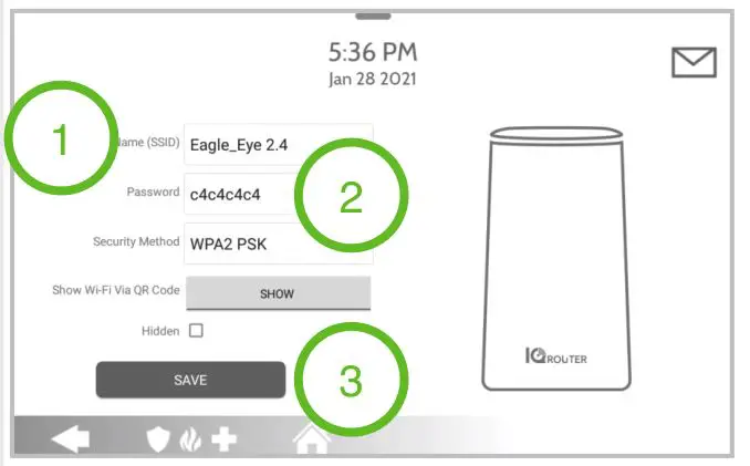 Qolsys QW8200-840 Wi-Fi Router Dual Band - CREATE UNIQUE SSID AND PASSWORD