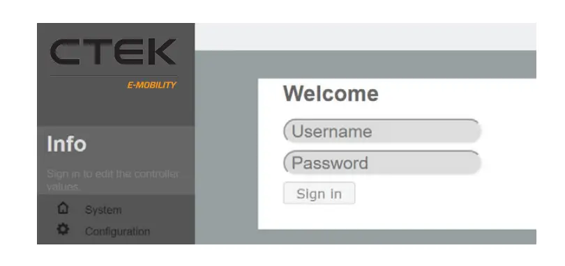 To change the configuration settings