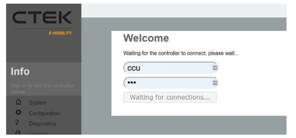To change the configuration settings